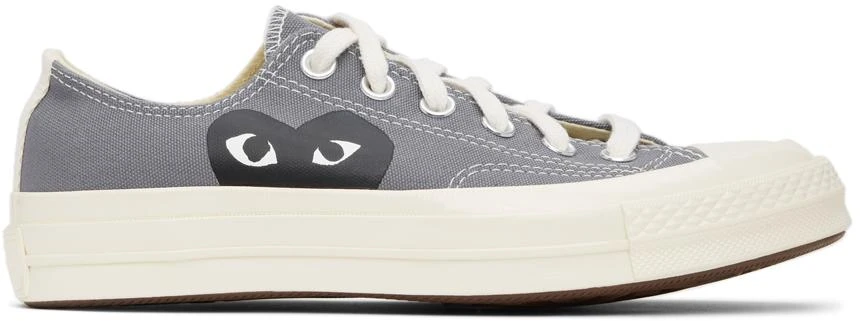 Comme des Garcons Grey Converse Edition Half Heart Chuck 70 Low Sneakers