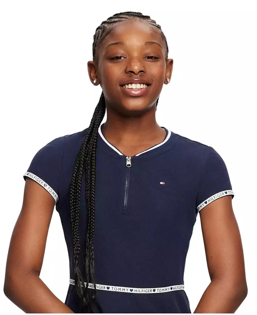 Tommy Hilfiger Big Girls Quarter Zip Dress 2