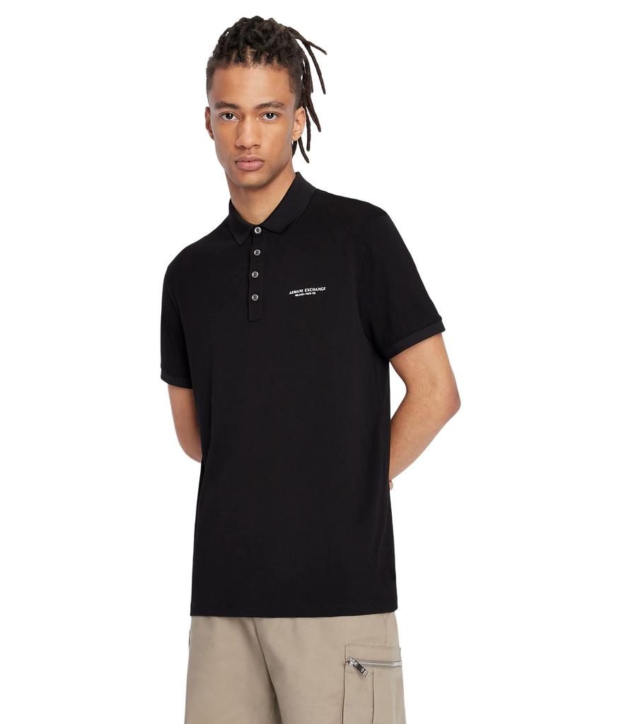 Armani Exchange Slim Fit Milano/New York Logo Polo