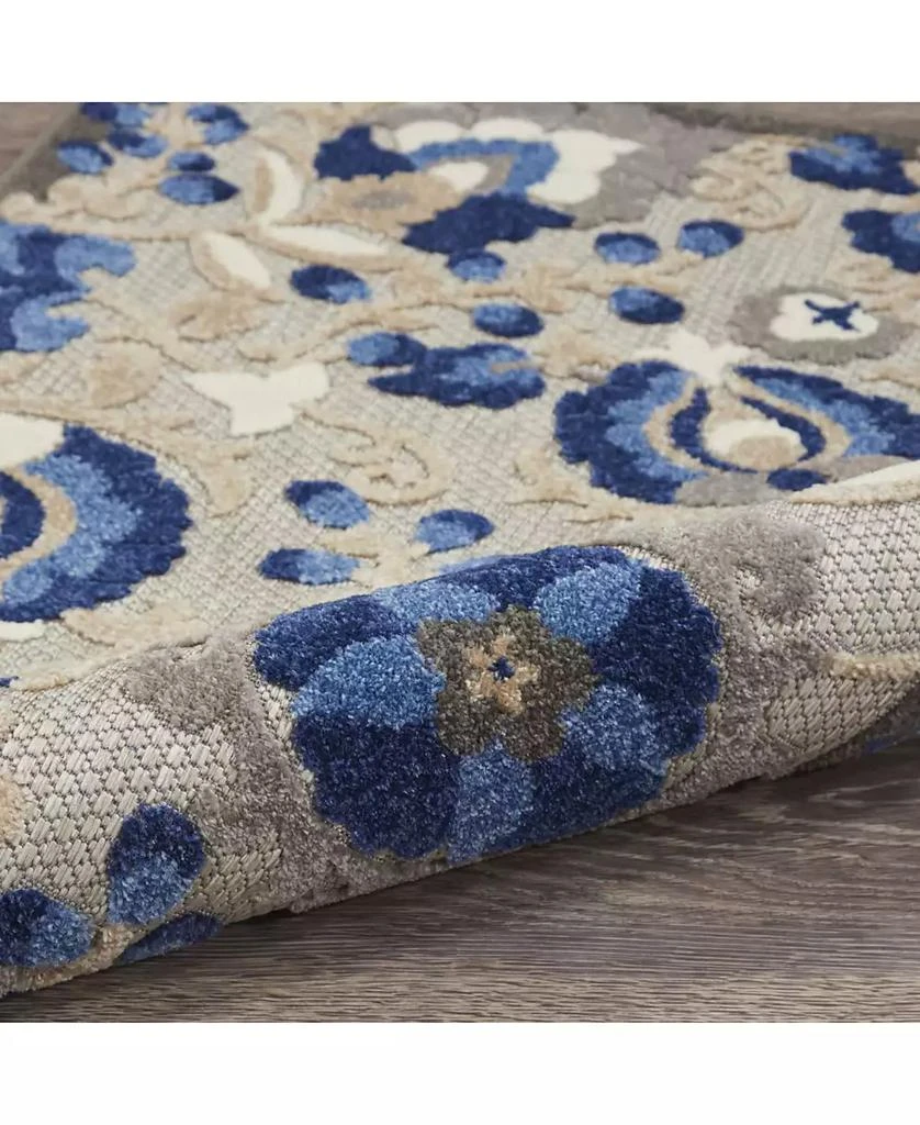 Nourison Aloha ALH17 Blue 2'3" x 12' Runner Rug 3