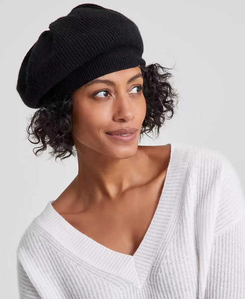 Charter Club Cashmere Knit Beret, Created for Macy's 1