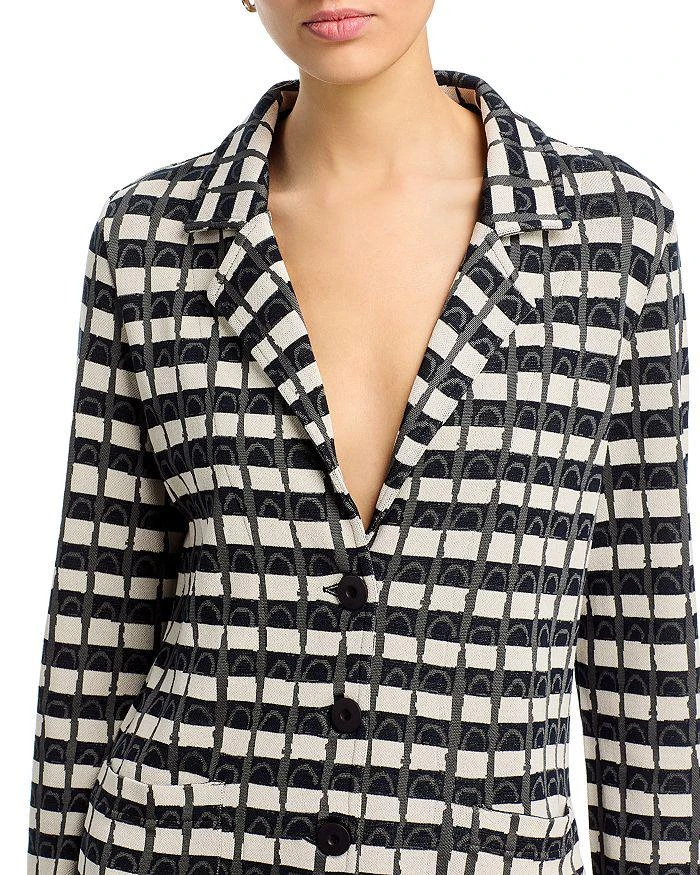 Aldo Martins Plaid Knit Blazer 6
