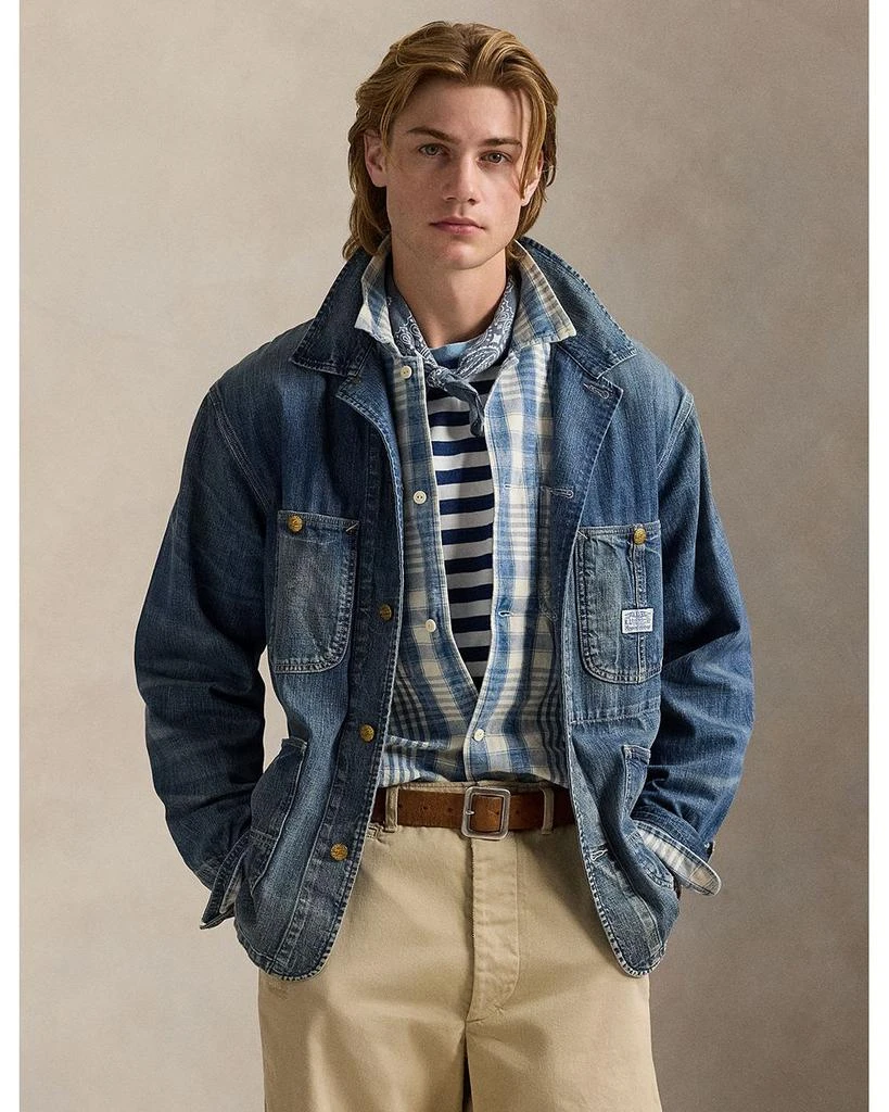 Ralph Lauren Classic Fit Plaid Linen Cotton Workshirt 4