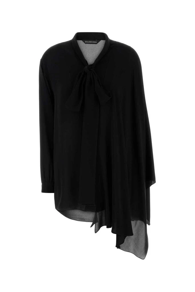 Balenciaga Balenciaga Scarf Sheer Detailed Blouse from Cettire