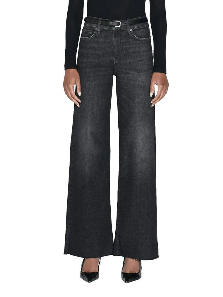 Frame Frame - le slim palazzo raw fray jeans 1