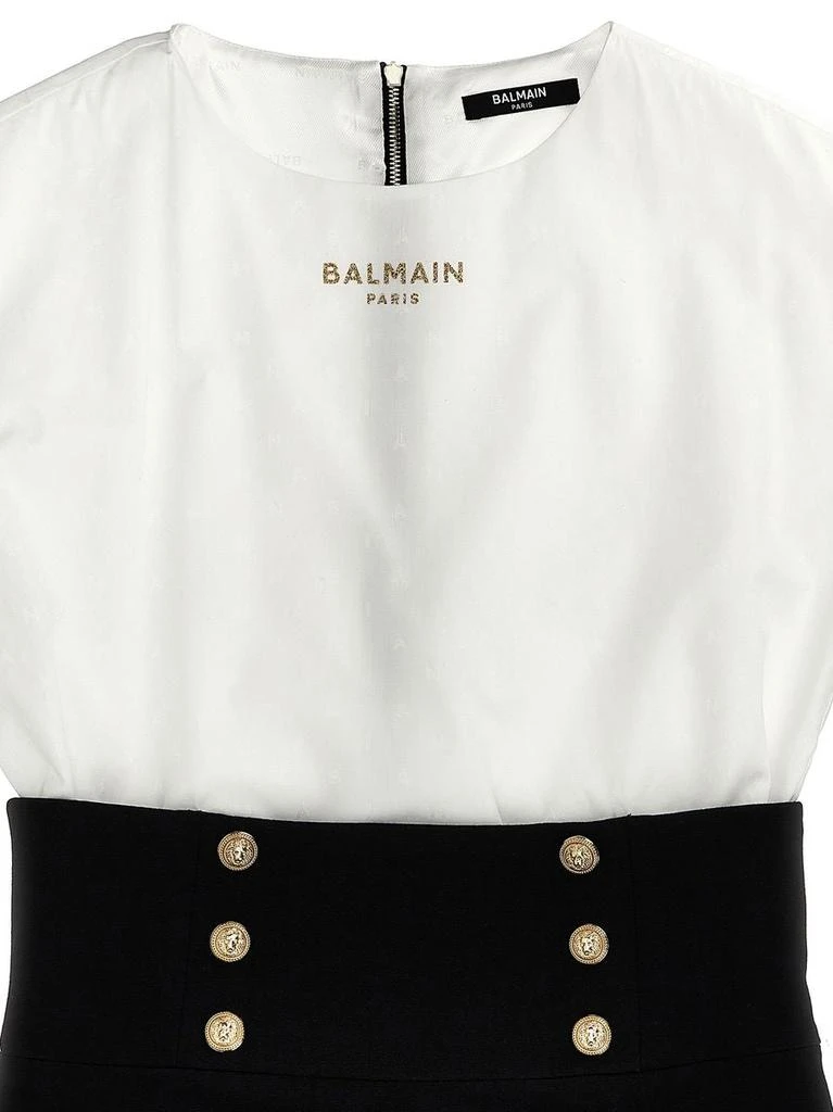 Balmain Balmain Kids Jacquard Logo Dress 3