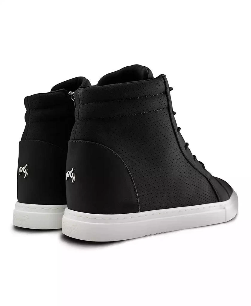 Fuego Kids Black Wedge Sneaker 10