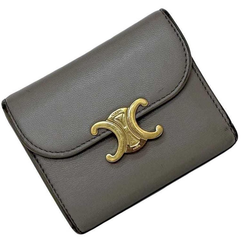Celine Leather Wallet (Tri-Fold) (Pre-Owned)