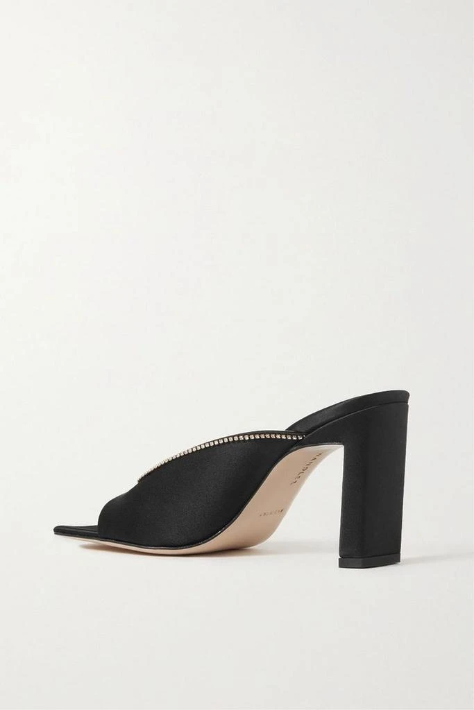 Wandler Isa crystal-embellished satin mules 3