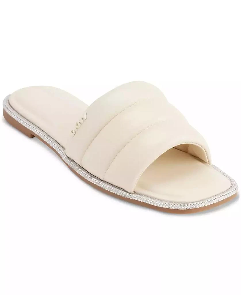 DKNY Bethea Quilted Slip-On Slide Sandals 1