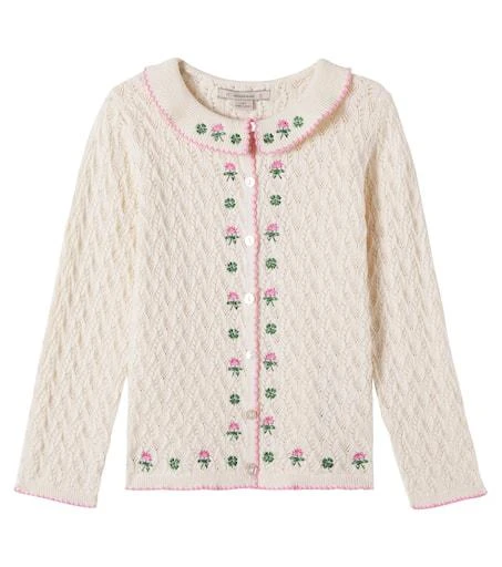 Konges Sløjd Rosier cotton, wool, and cashmere cardigan