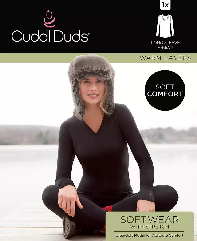 Cuddl Duds Plus Size Softwear with Stretch V-Neck Top 5