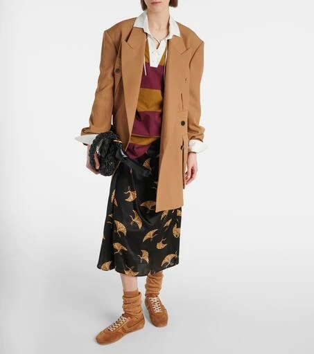 Dries Van Noten Colorblocked cotton-blend sweatshirt 2