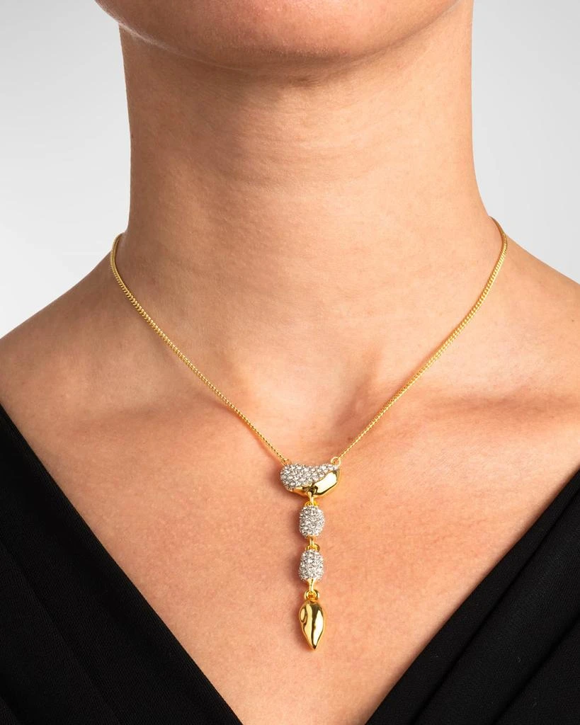 Alexis Bittar Solanales Crystal Pebble Drop Necklace 2