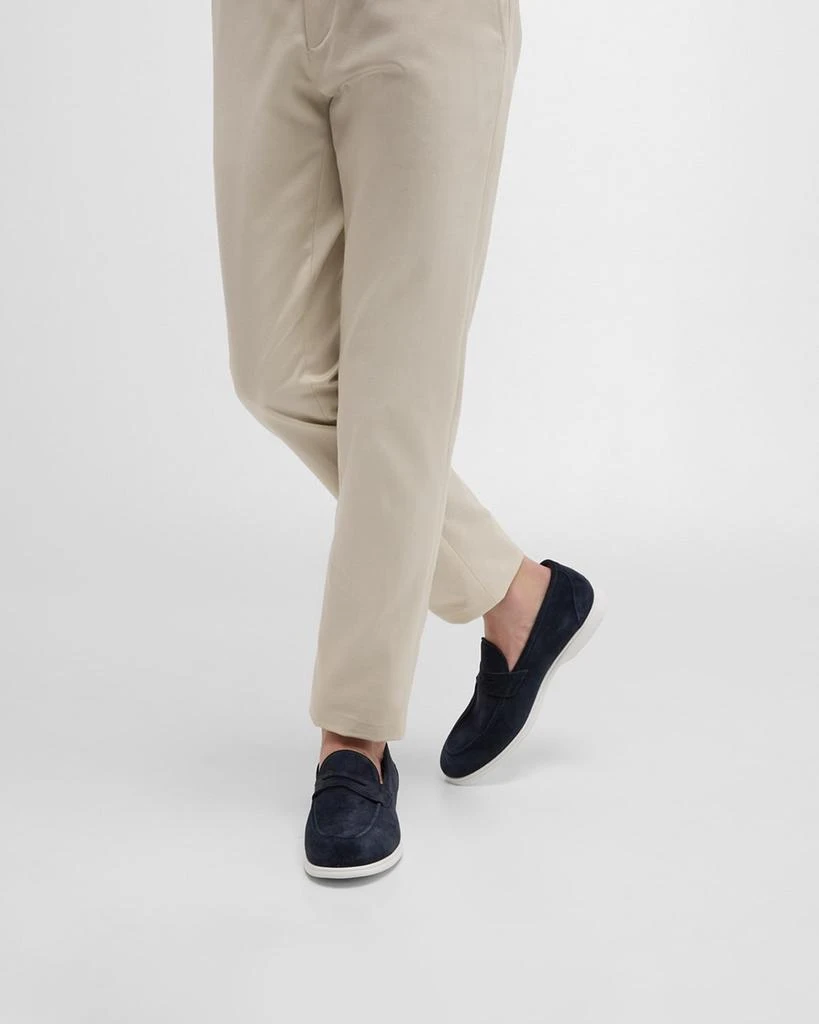 Kiton Men's Calfskin Suede Penny Loafers 2