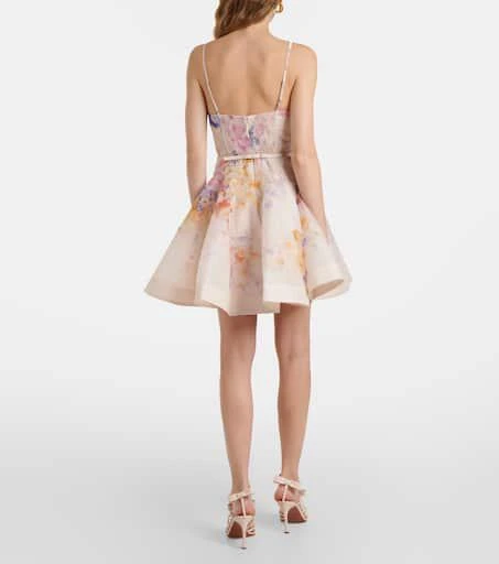 Zimmermann Crush Twist floral linen and silk minidress 3