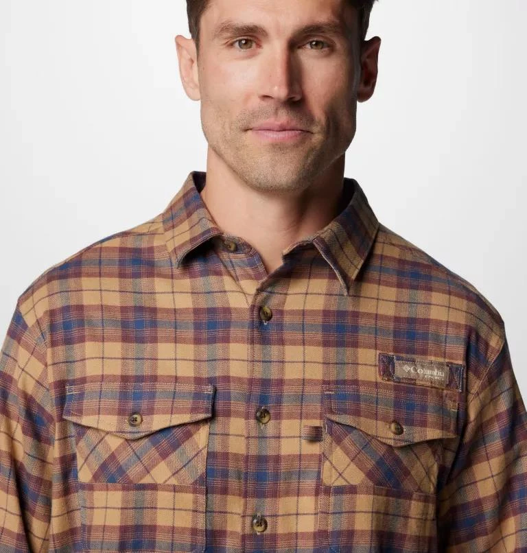 Columbia Columbia Men's PHG Roughtail  Stretch Flannel Long Sleeve Shirt- 5