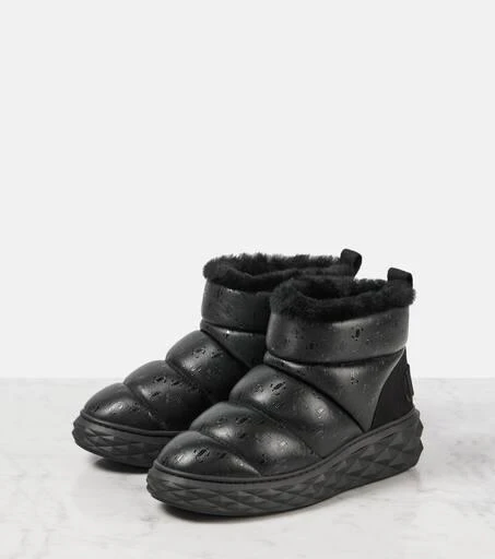 Jimmy Choo Xan shearling-lined leather snow boots 4