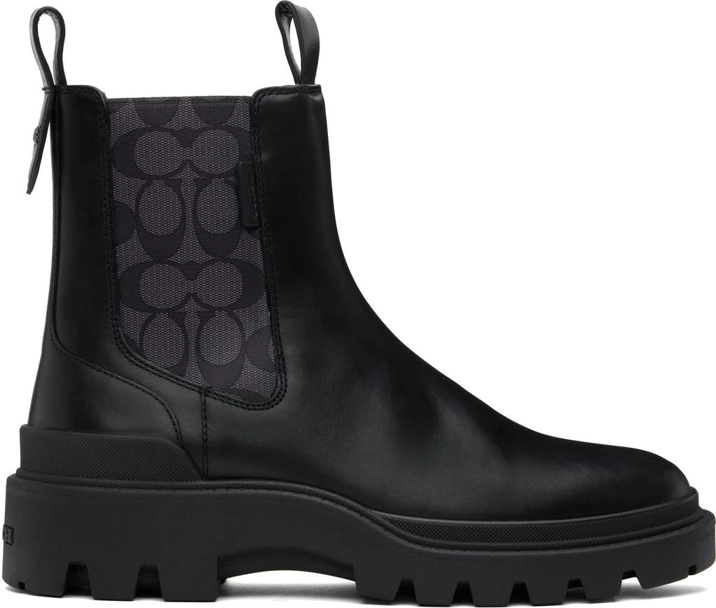 Coach Black Colson Signature Chelsea Boots 1