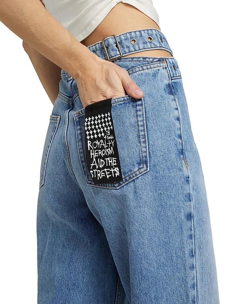Ksubi Democrazy Strider Dettached Belted Wide-Leg Jeans 6