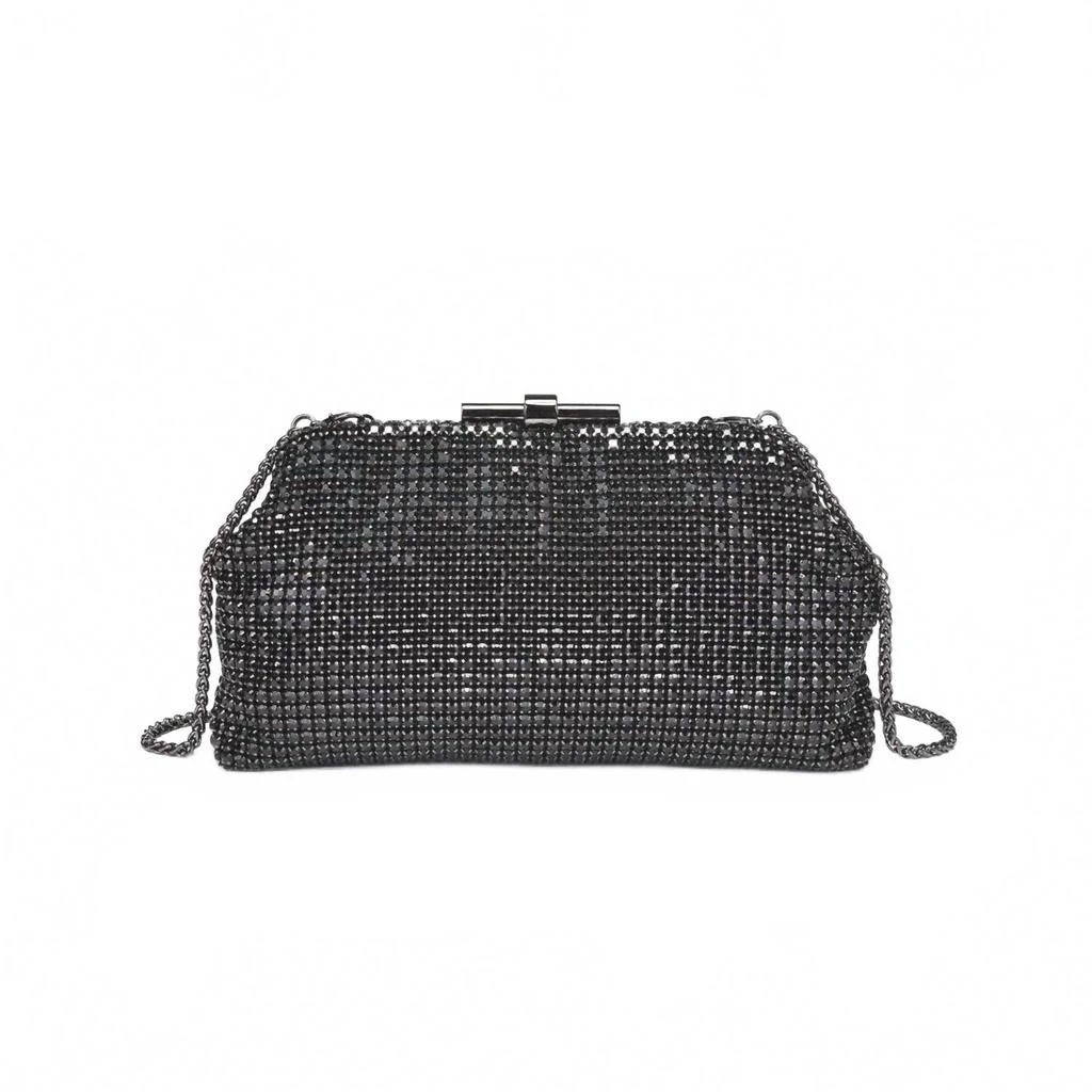 Urban Expressions Women
s Delfina Crystal Evening Bag In Black