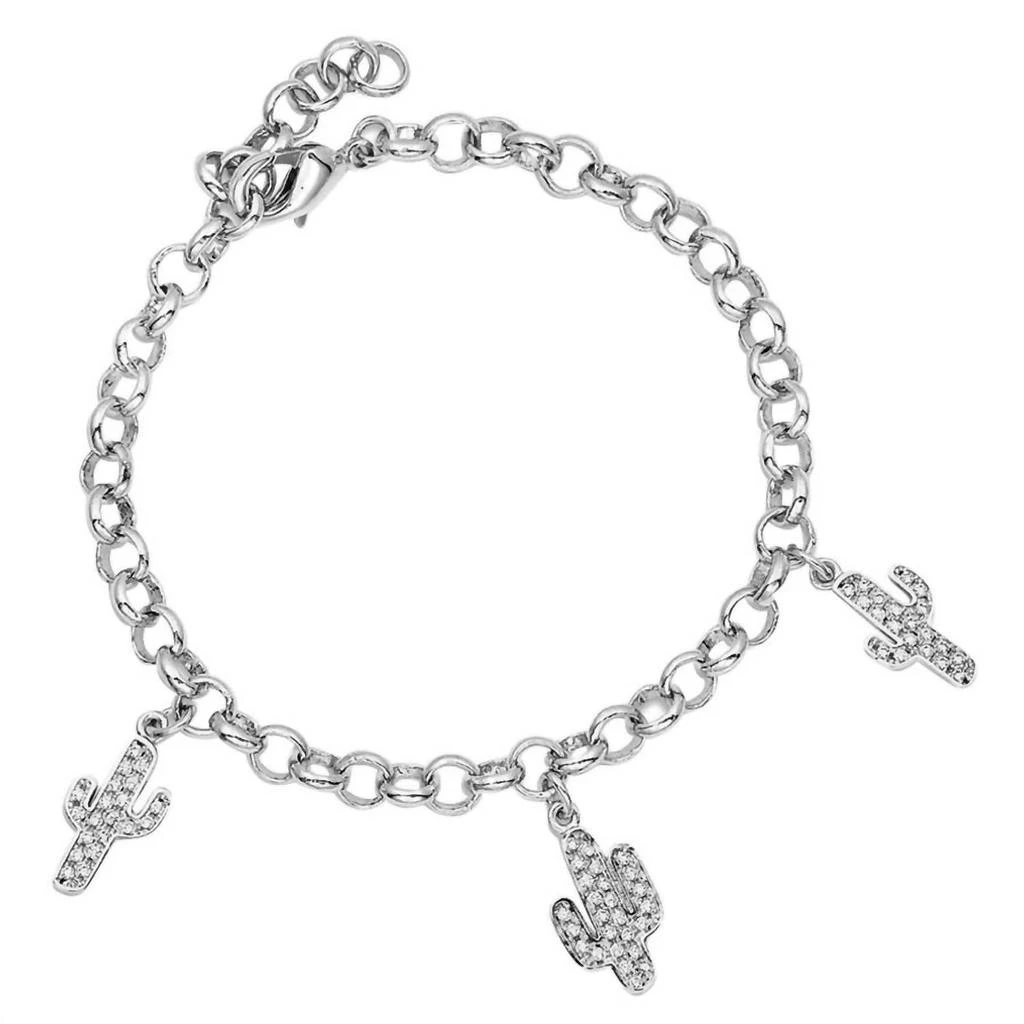 Montana Silversmiths Montana Silversmiths - Women
s Triple Cactus Charm Bracelet