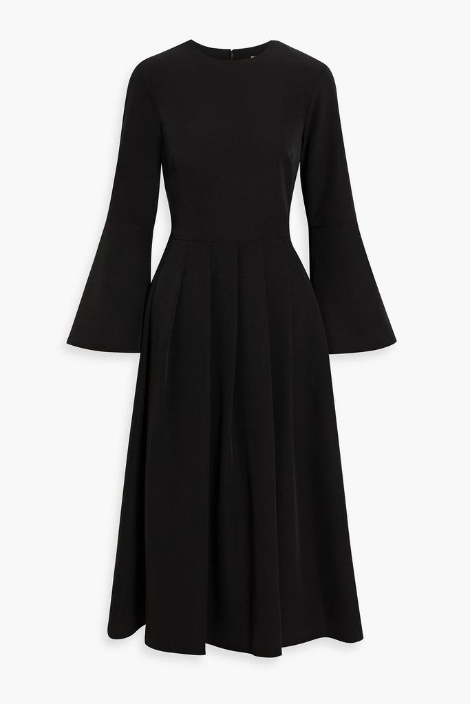 MIKAEL AGHAL Pleated crepe midi dress