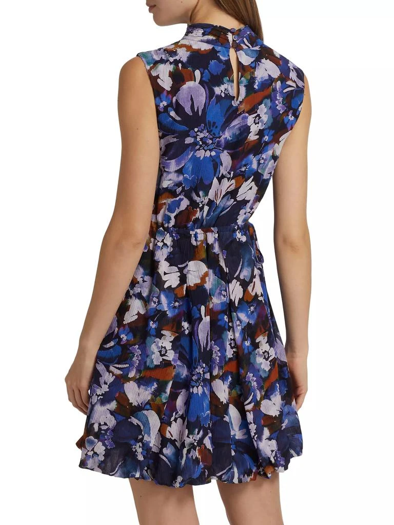 Derek Lam Laura Floral Bubble-Hem Minidress 5