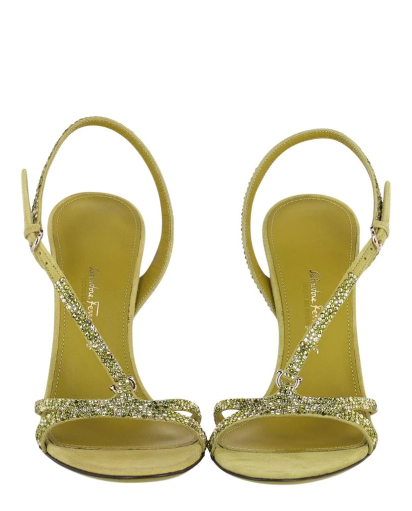 Salvatore Ferragamo Jole X5 Crystal Embellished Heels 5