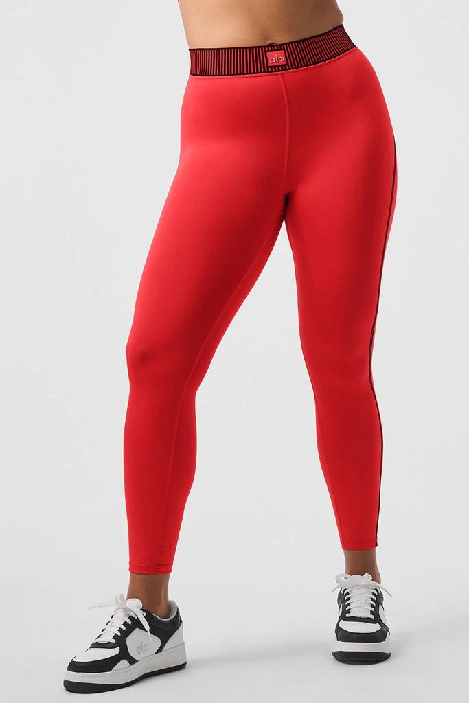 Alo Airlift High-Waist 7/8 Line Up Legging - Red Hot Summer 5