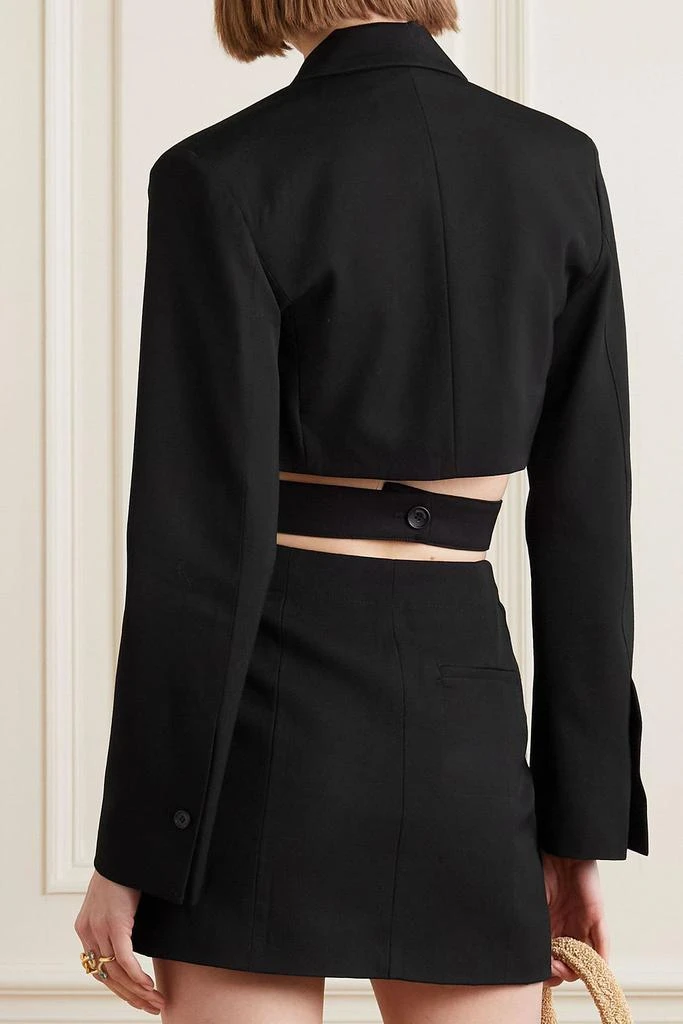 Jacquemus Bari cutout wool mini dress 3