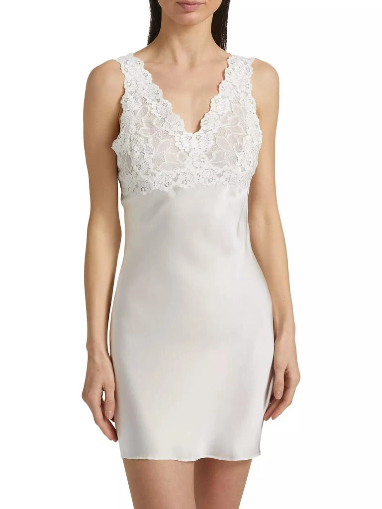 Josie Rose Parfait Lace-Trimmed Silk Chemise 3