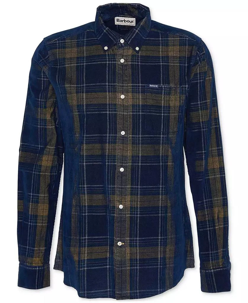 Barbour Men's Southfield Tailored-Fit Highland Check Button Down Corduroy Shirt 7