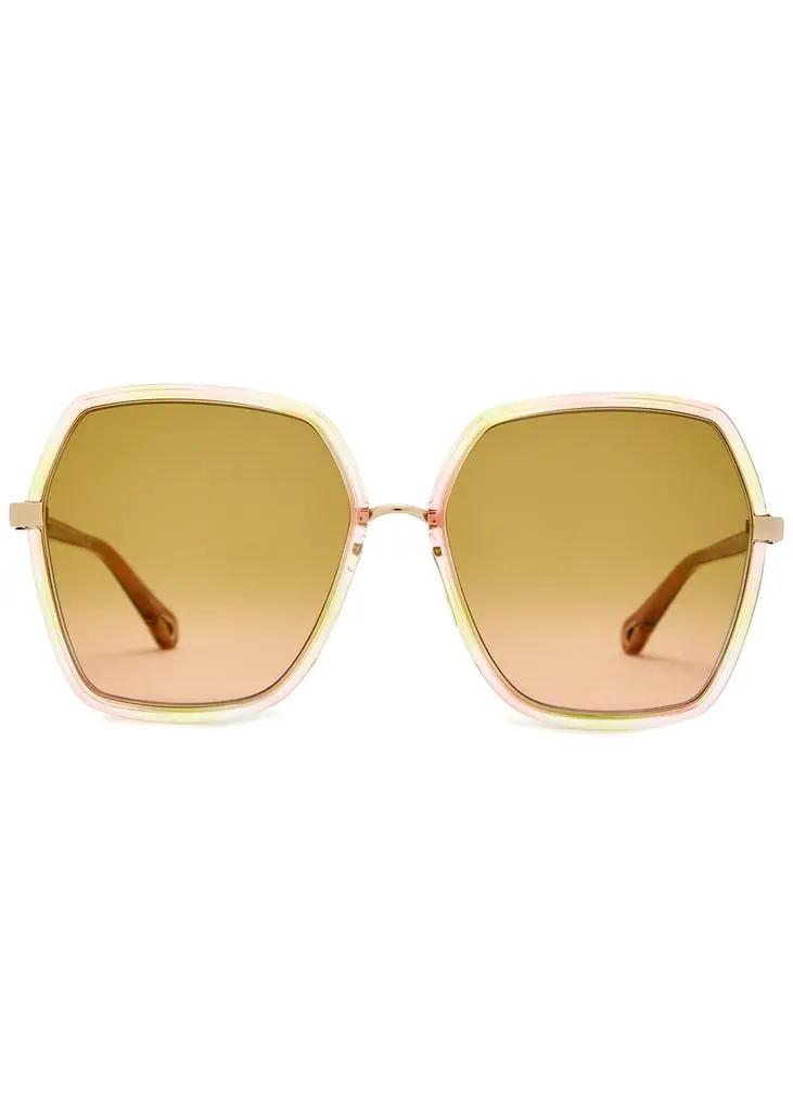Chloé Oversized square-frame sunglasses 2