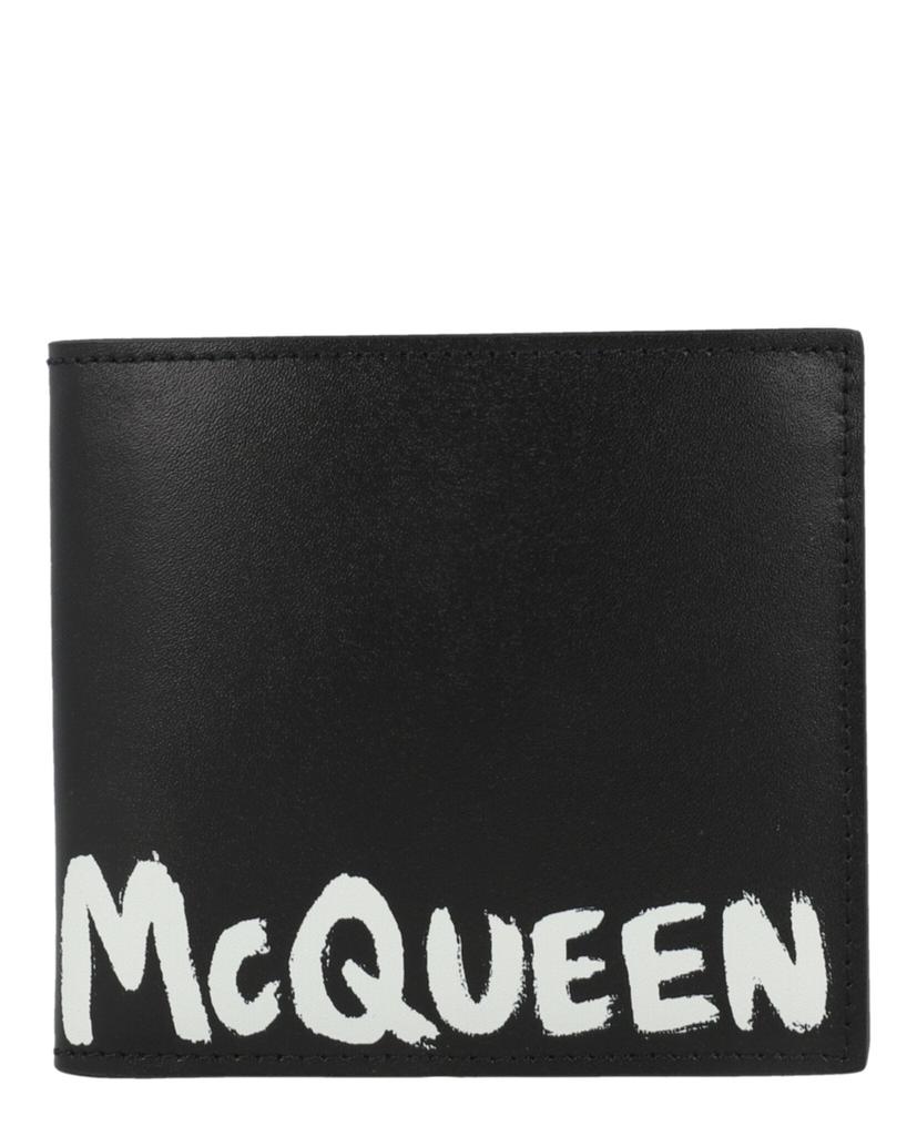 Alexander McQueen Graffiti Logo Bi-Fold Wallet