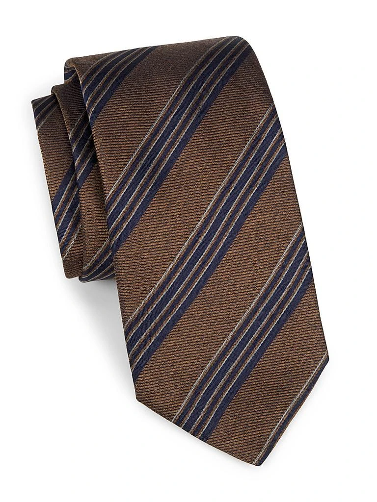 Canali Striped Silk Tie 1
