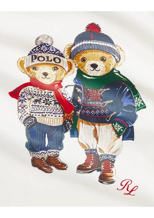 Ralph Lauren Childrenswear Lauren Childrenswear Baby Boys Polo Bear Cotton Long Sleeve T Shirt 3