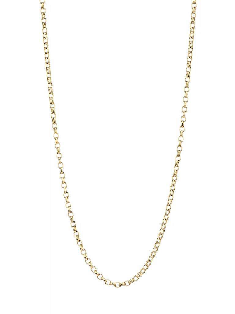 Tamara Comolli 18K Yellow Gold Belcher-Link Long Chain Necklace/0.08"