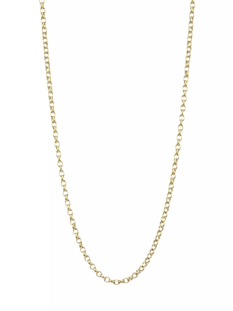 Tamara Comolli 18K Yellow Gold Belcher-Link Long Chain Necklace/0.08" 1