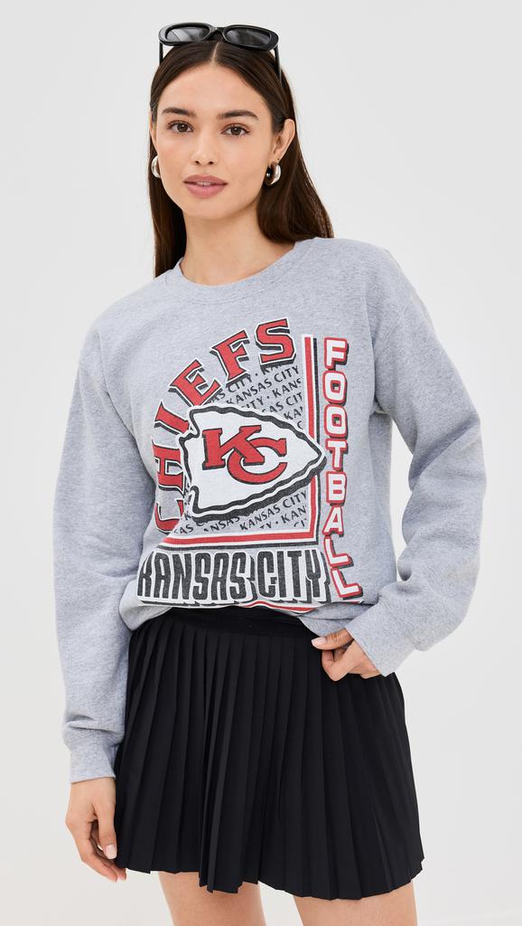 Junk Food Chiefs Back Field Crew Sweatshirt