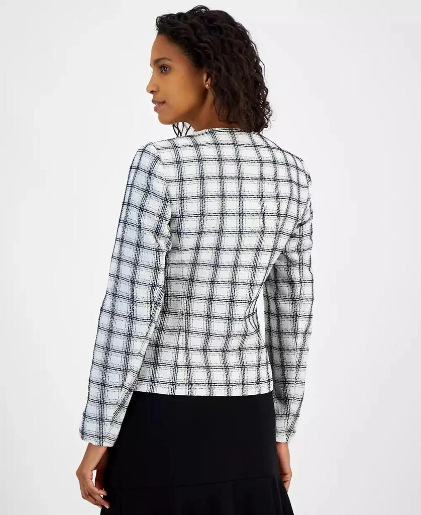 Kasper Women's Plaid Open-Front Blazer, Regular & Petite 2