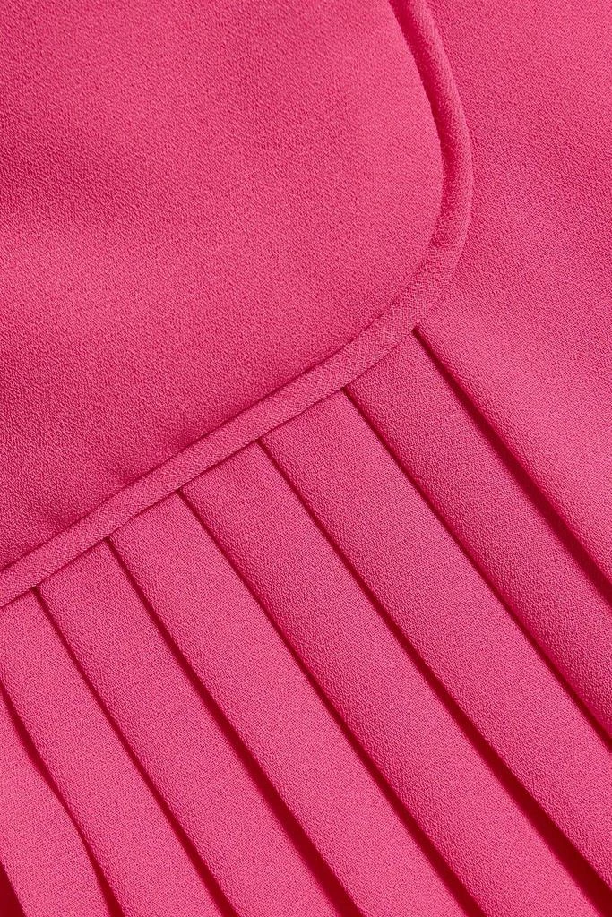MIKAEL AGHAL Pleated crepe dress 4