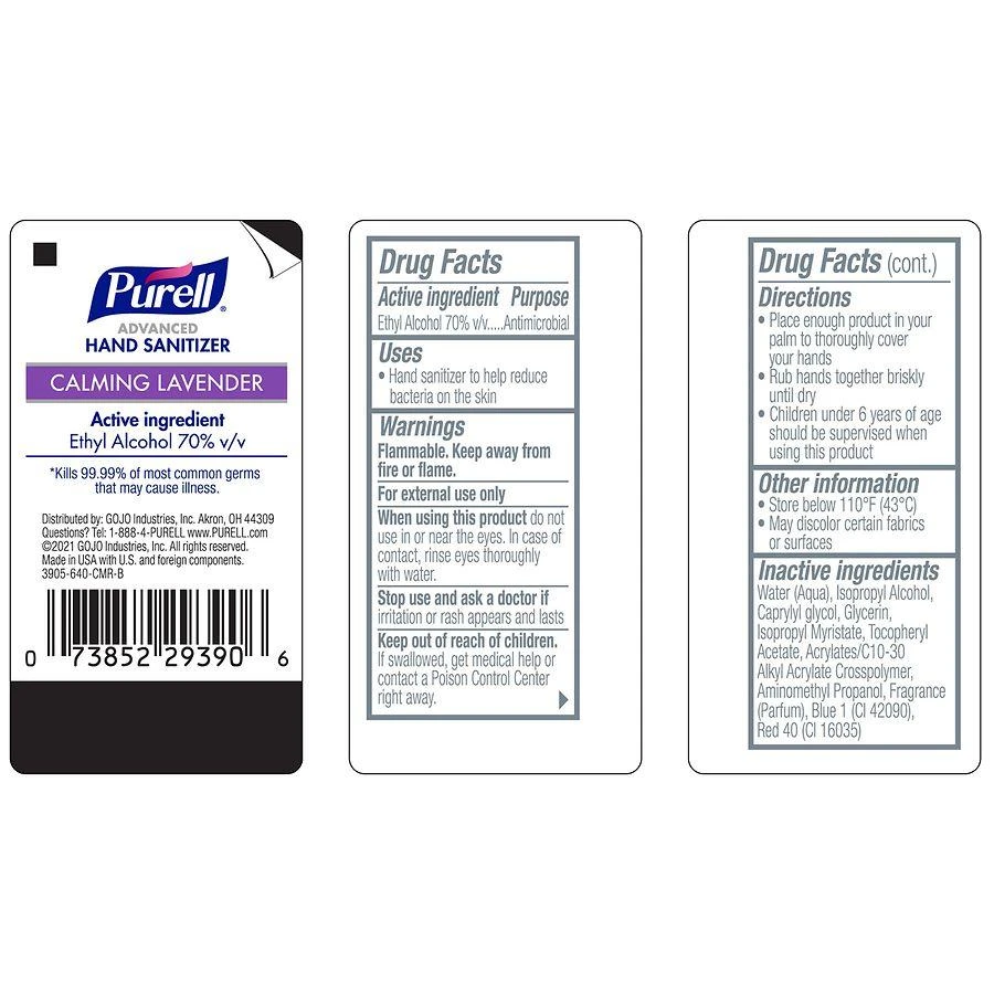 Purell Advanced Advanced Hand Sanitzier with Calming Lavender 3
