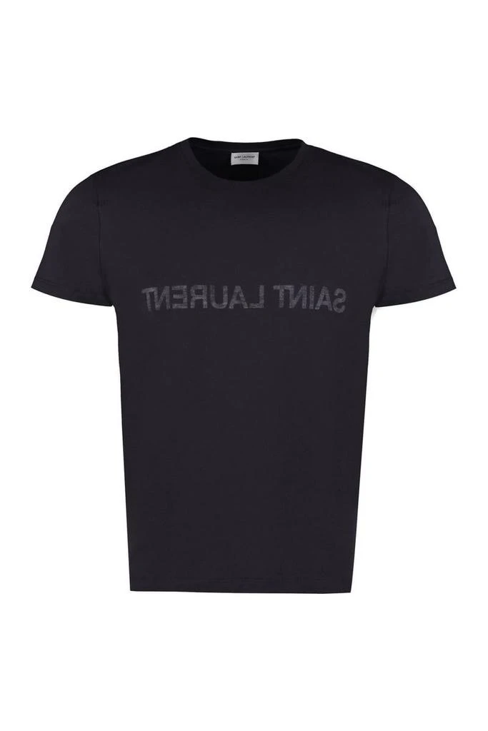 Yves Saint Laurent Saint Laurent Logo Cotton T-Shirt 1