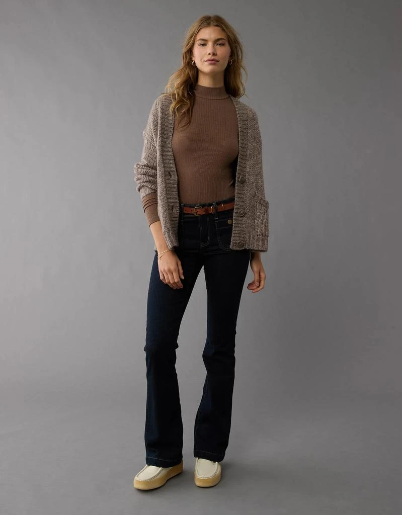 AE AE Long-Sleeve Mock Neck Pointelle Bodysuit 5