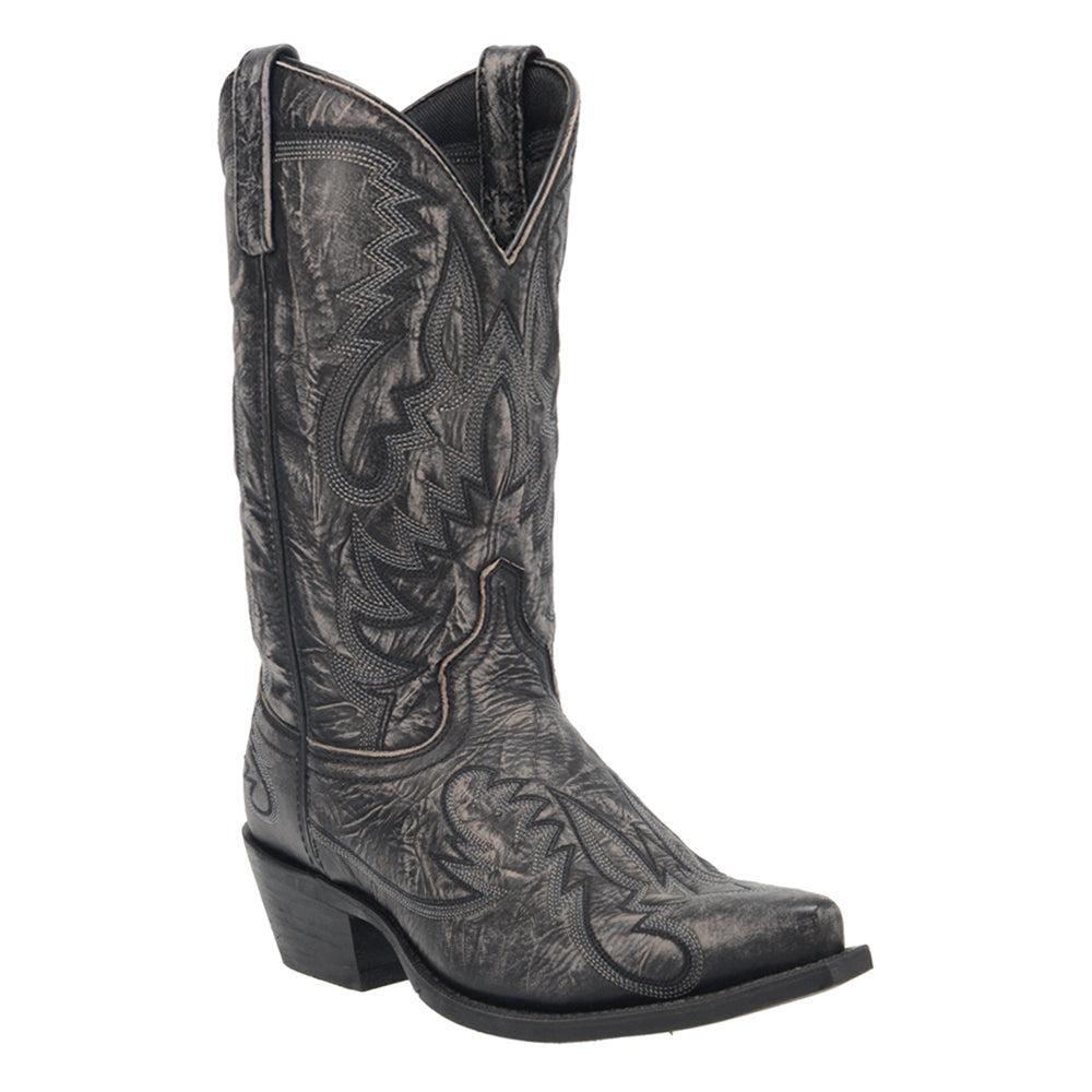 Laredo Garrett Distressed Snip Toe Cowboy Boots