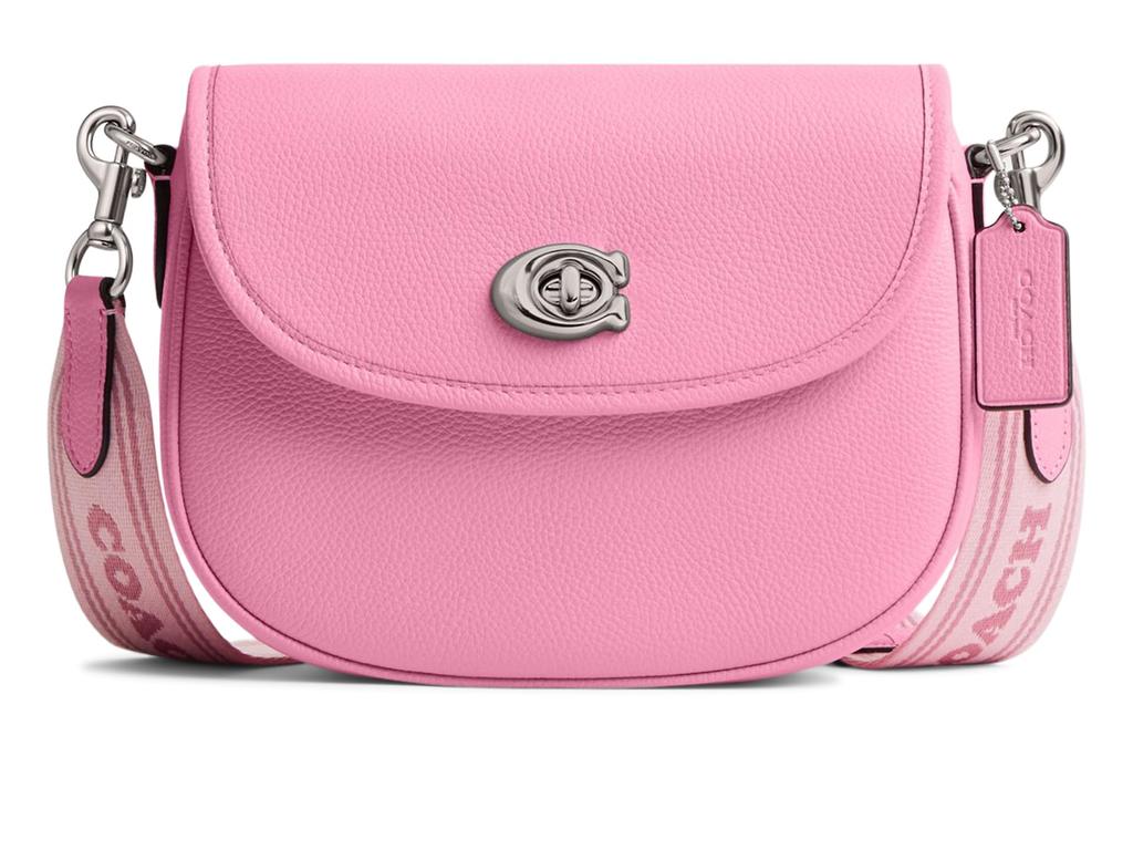 COACH Polished Pebble Leather Willow Saddle Bag