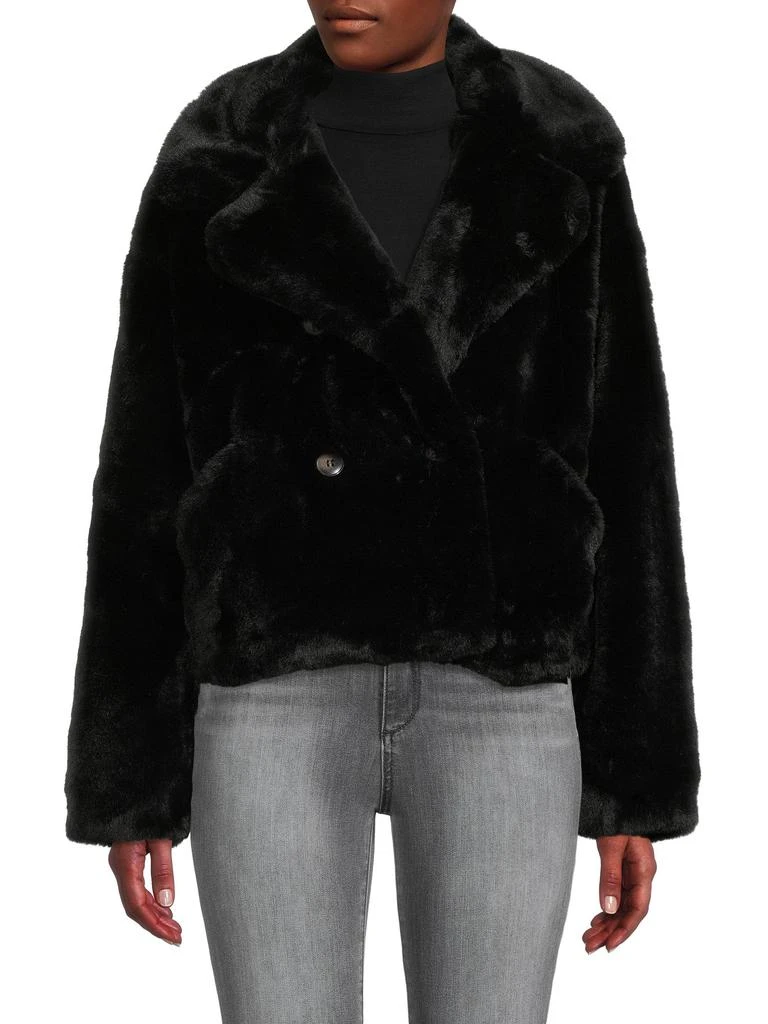 NOIZE Loretta Faux Fur Peacoat 1
