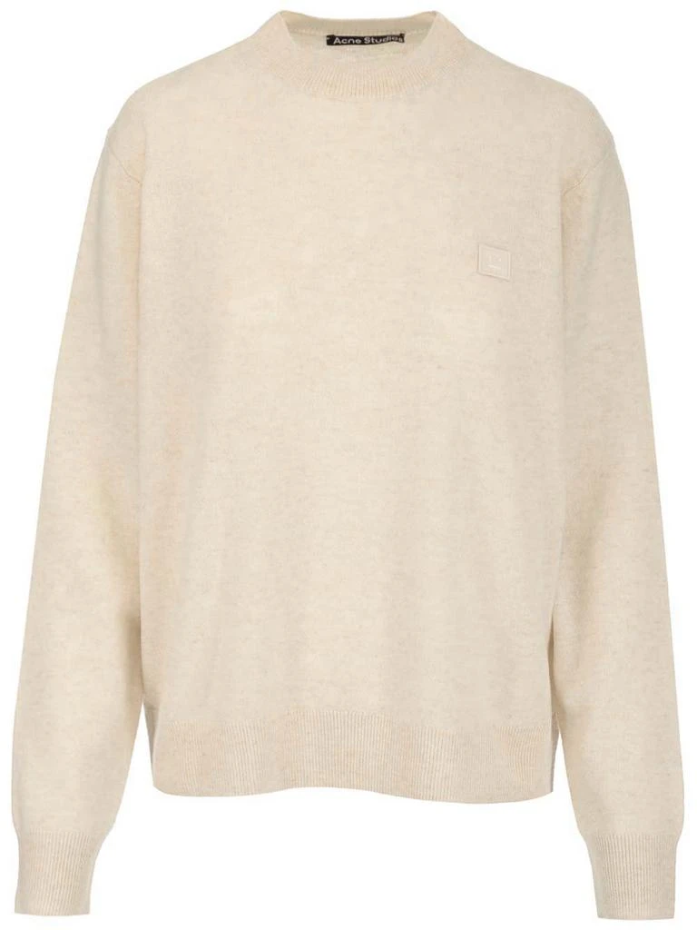 Acne Studios Acne Studios Face Logo Patch Crewneck Sweater 1