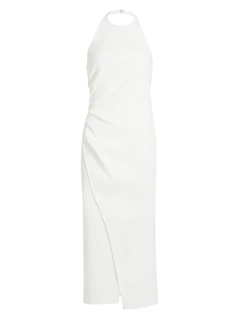 a line v neck lace dress Zapaka Women Ivory Boho Wedding Dress Chiffon A Line V Neck Lace Formal Dress, Ivory / US4 main image 1